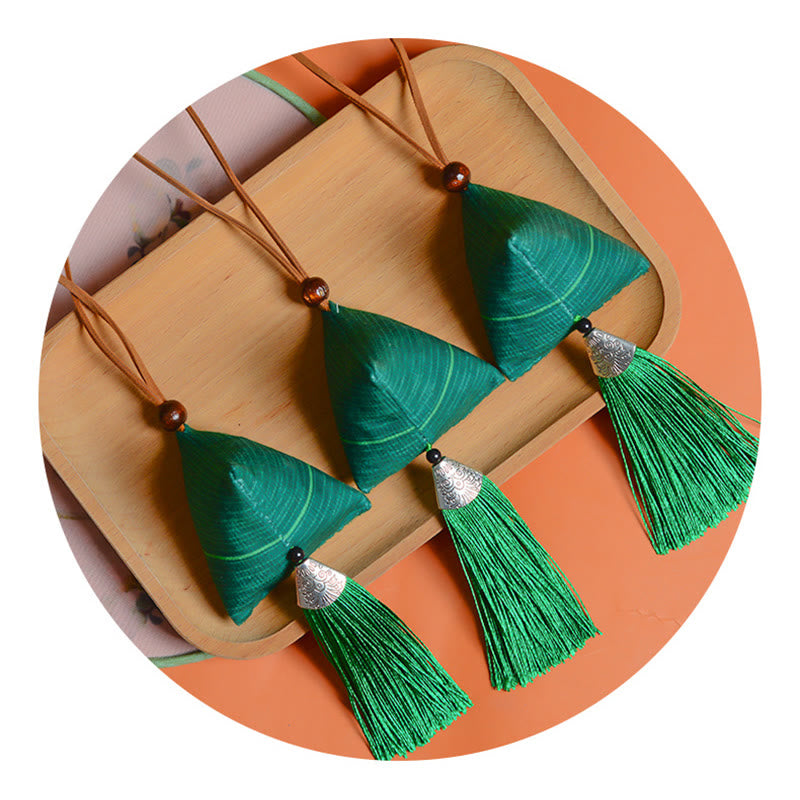 Buddha Stones Dragon Boat Festival Zongzi Pattern Sachet Protection Tassel Hanging Decoration - image 4