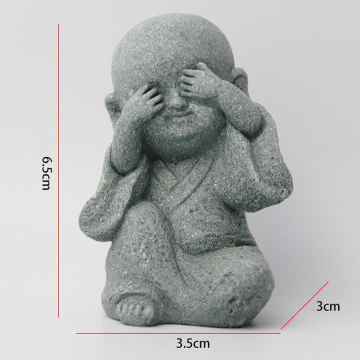 Buddha Stones Meditation Prayer Monk Buddha Statue Serenity Home Decoration - image 11