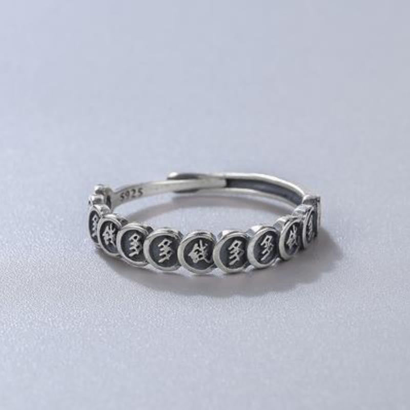 Buddha Stones Vintage Copper Coin Design Luck Adjustable Ring - image 12
