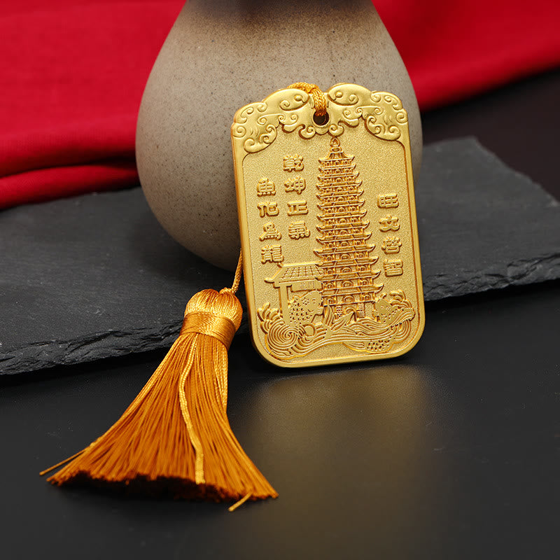 Buddha Stones Feng Shui Auspicious Star Wenchang Pen Pagoda Koi Fish Car Hanging Decoration - image 15