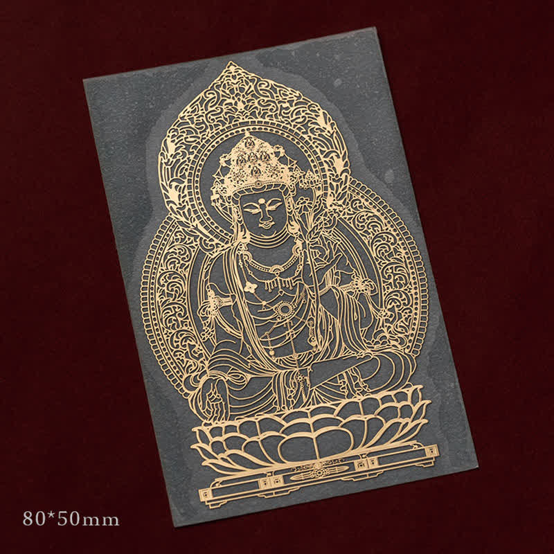 12 Chinese Zodiac Blessing Wealth Fortune Phone Sticker - Ox/Tiger-Void Bodhisattva - Large - image 6