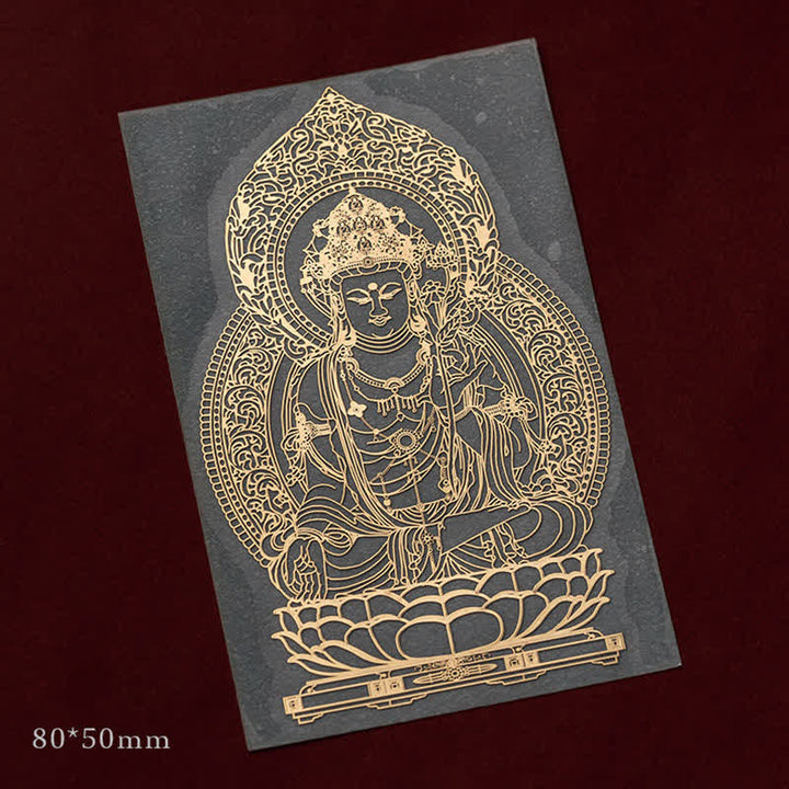 12 Chinese Zodiac Blessing Wealth Fortune Phone Sticker - Ox/Tiger-Void Bodhisattva - Large - image 6