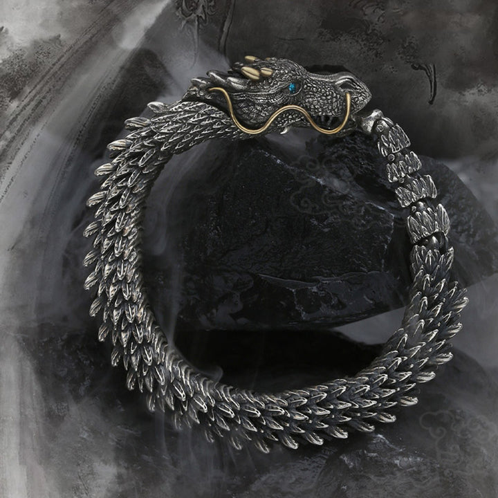 Buddha Stones Nordic Dragon Handmade Amulet Luck Protection Chain Bracelet - image 6