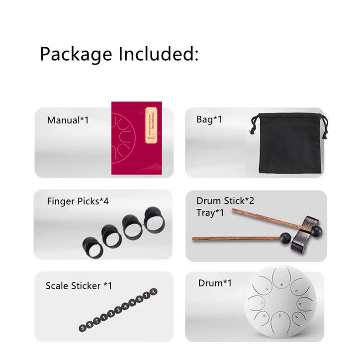 Steel Tongue Drum Sound Healing Meditation Yoga Drum Kit - image 22