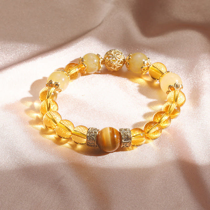 Buddha Stones Citrine Generosity Prosperity Beaded Bracelet - Citrine (Happiness ♥ Prosperity) - image 0