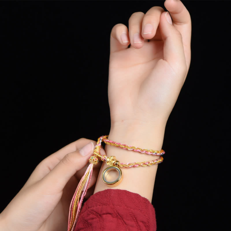Buddha Stones Tibetan Handmade Luck Colorful String Single Double Wrap Braided Bracelet - image 2