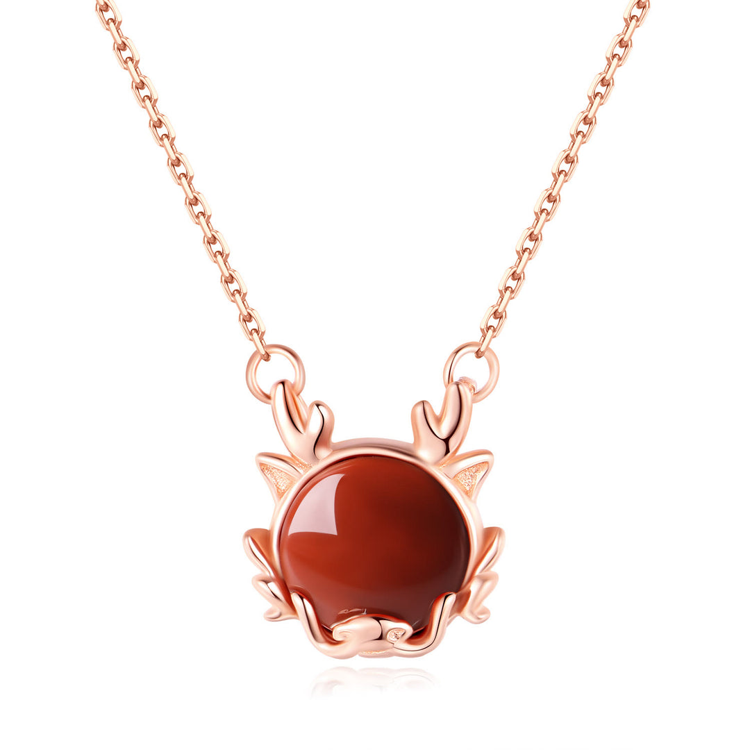 ❗❗❗A Flash Sale- Buddha Stones 925 Sterling Silver Year of the Dragon Cinnabar Red Agate Dragon Protection Bracelet Necklace Pendant Earrings Ring - image 5