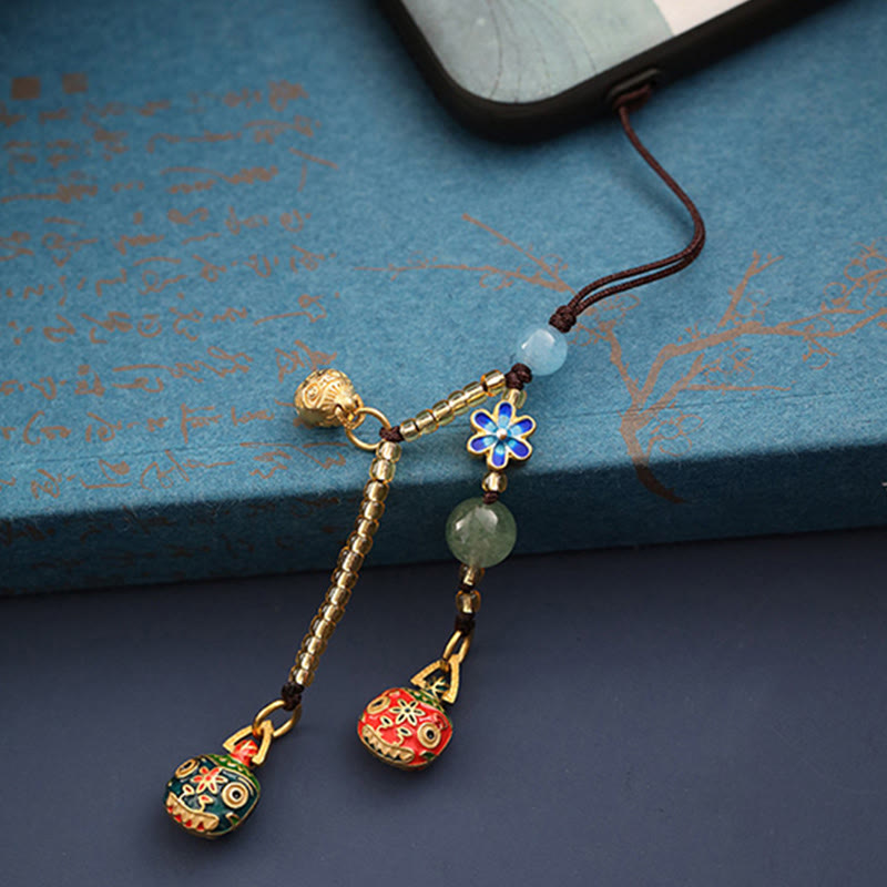 Gold Swallowing Beast Family Luck Key Chain - image 6