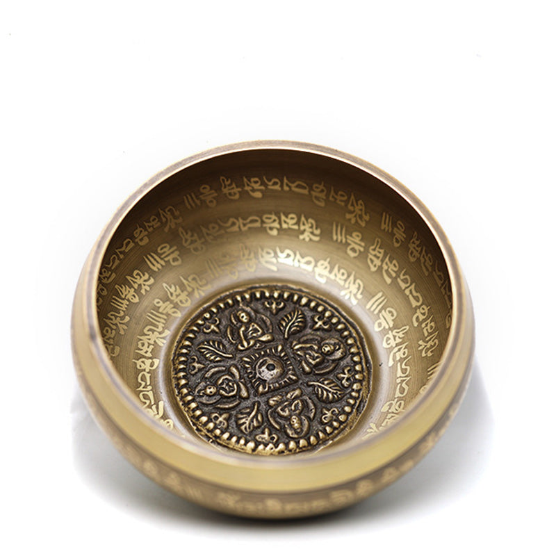 Buddha Stones Tibetan Sound Bowl Handcrafted for Yoga Mindfulness and Meditation Singing Bowl Set - image 8