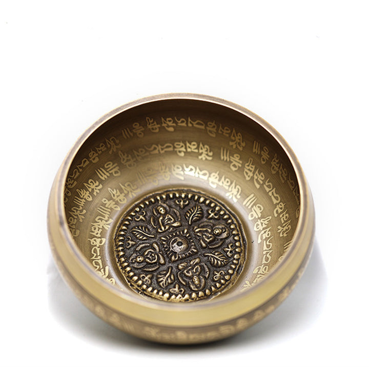 Buddha Stones Tibetan Sound Bowl Handcrafted for Yoga Mindfulness and Meditation Singing Bowl Set - image 8