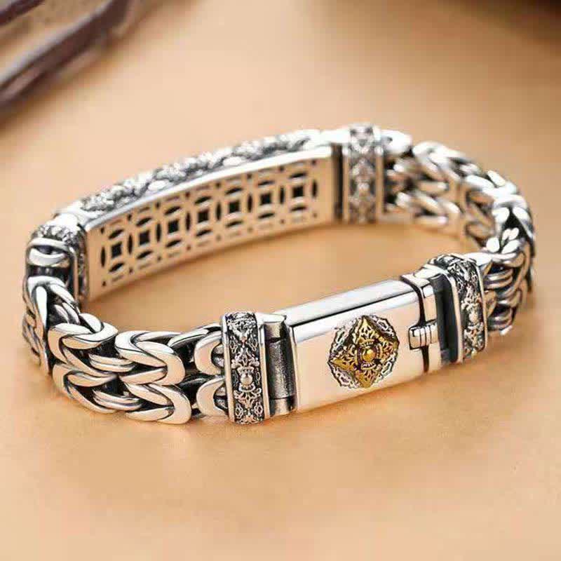 Buddha Stones Vajra Dorje Twisted Braided Pattern Copper Balance Bracelet - image 5