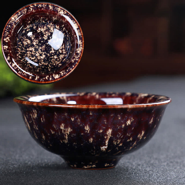 Buddha Stones Colorful Ceramic Teacup Home Office Tea Cups - DarkRed - image 63