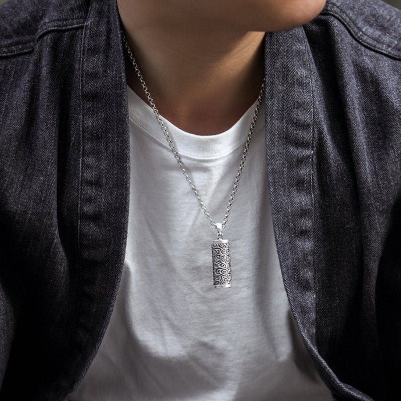 Buddha Stones Six True Words Protection Necklace Pendant - image 3