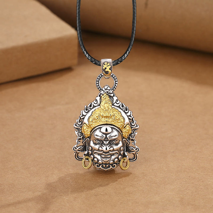 Buddha Stones Yellow God of Wealth Amulet Copper Luck Necklace Pendant - Yellow God Of Wealth Necklace&Leather Cord - image 8