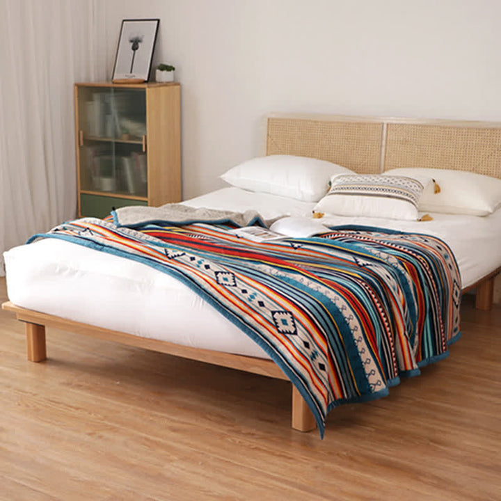 Buddha Stones Geometric Warm Soft Bed Throw Blanket - image 16