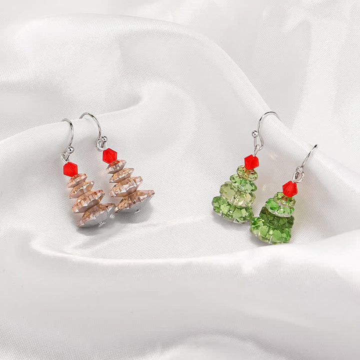 Various Crystals Christmas Tree Amethyst Peace Healing Drop Earrings - image 2