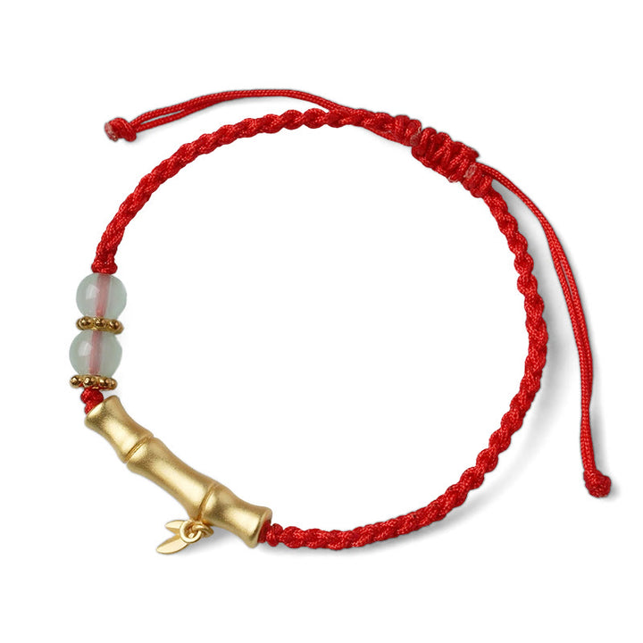 Buddha Stones Bamboo Design Luck Strength Braided Bracelet - image 7