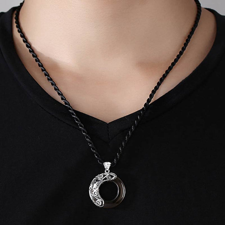 Buddha Stones 12 Constellations of the Zodiac Ice Obsidian Blessing Round Pendant Necklace - image 13