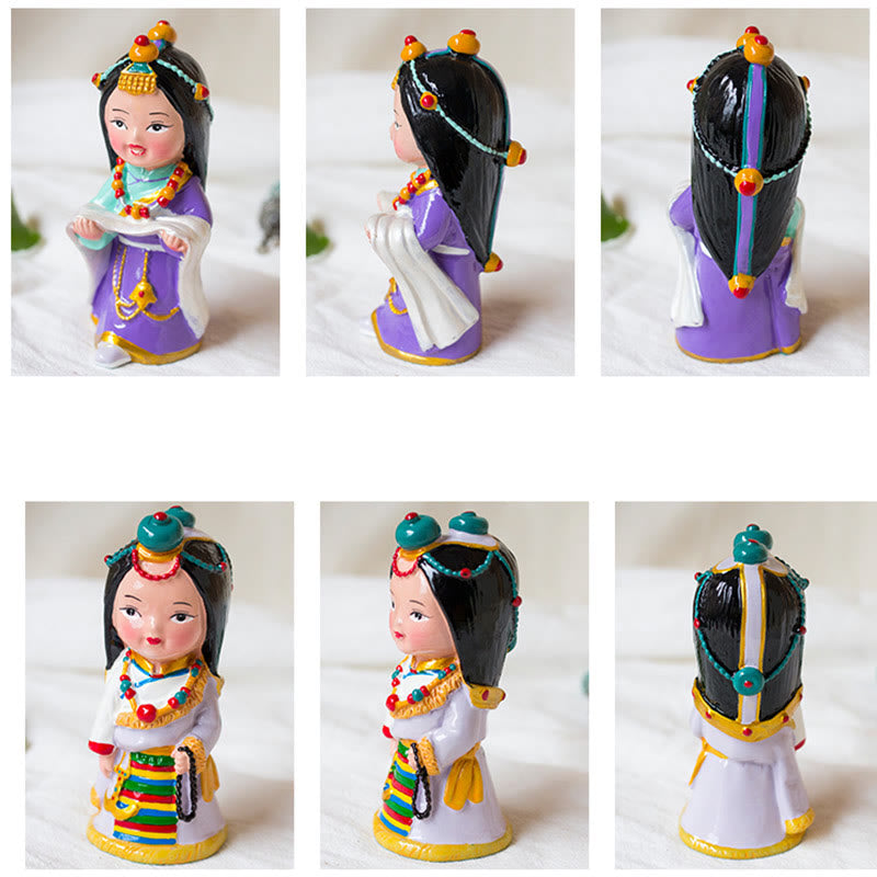 Buddha Stones Hand Painted Tibetan Figures Creative Home Office Car Decoration Ornament - image 8