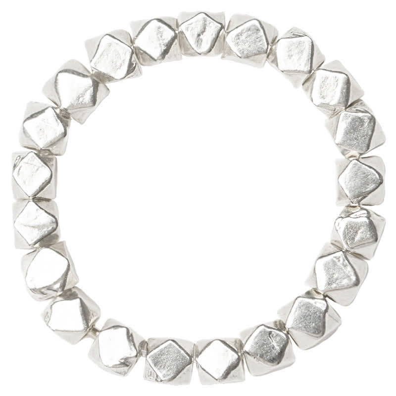 Buddha Stones 925 Sterling Silver Beaded Blessing Ring - image 10