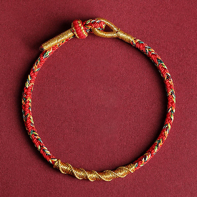 Buddha Stones Handmade Chinese Zodiac Natal Buddha Protection Strength Braided String Bracelet - image 7