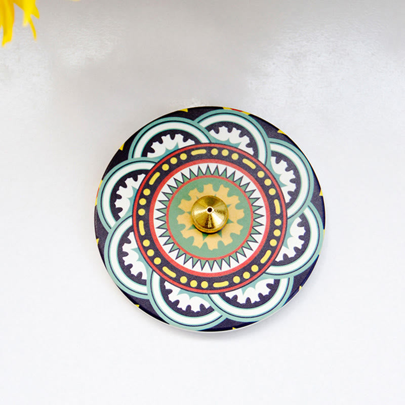 Buddha Stones Colorful Pattern Ceramic Blessing Stick Incense Burner - image 13