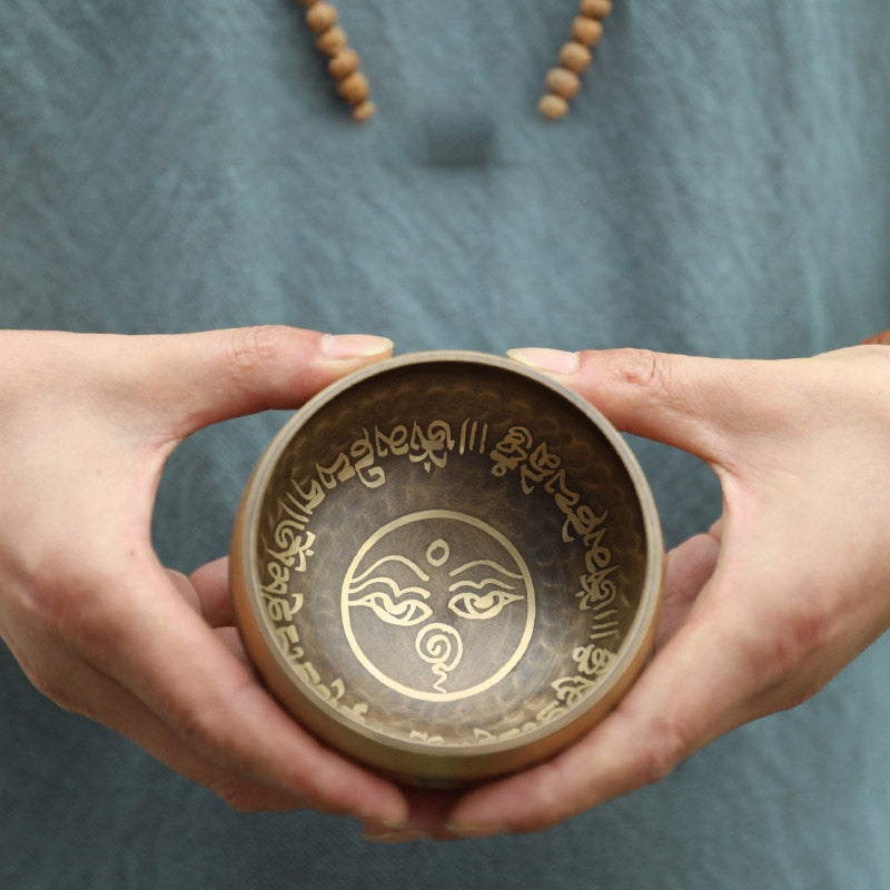Tibetan Sound Bowl Handcrafted for Yoga and Meditation Singing Bowl Set - image 7