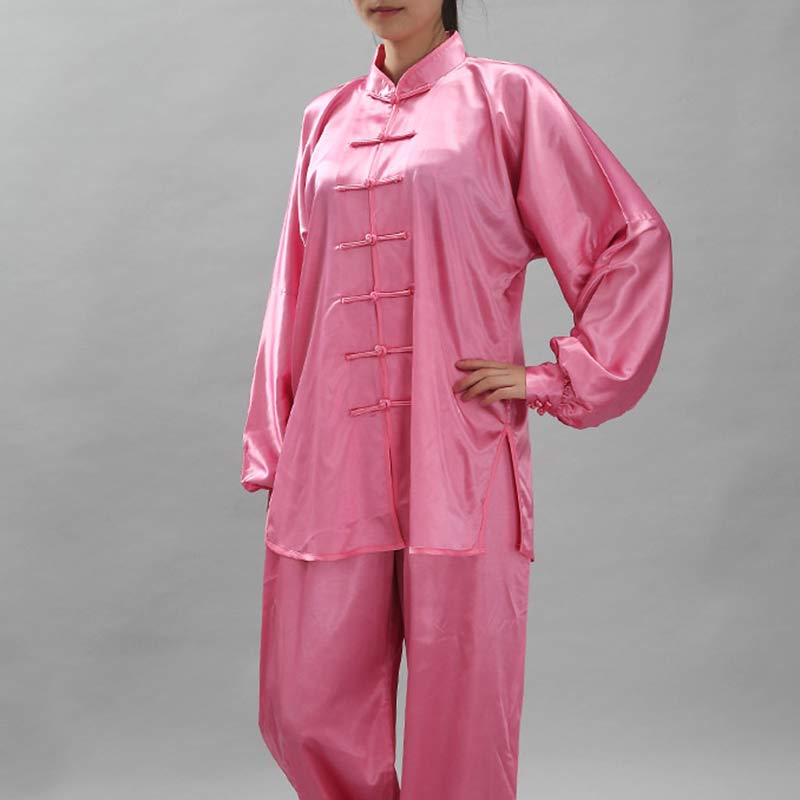 Buddha Stones Simple Pattern Meditation Prayer Spiritual Zen Tai Chi Qigong Practice Unisex Clothing Set - Pink - XS-FIT FOR US/UK/AU/EU-13-14Y - image 20