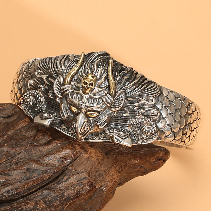 Buddha Stones Tibetan Garuda Bird Wisdom Protection Bracelet Bangle - image 7