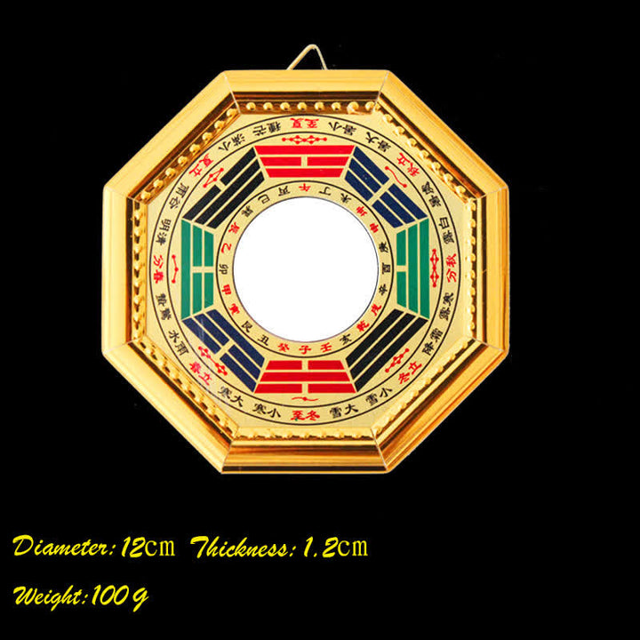Feng Shui Bagua Map Balance Harmony Living Room Energy Map Mirror - 12cm Four Seasons Plane Mirror - image 3