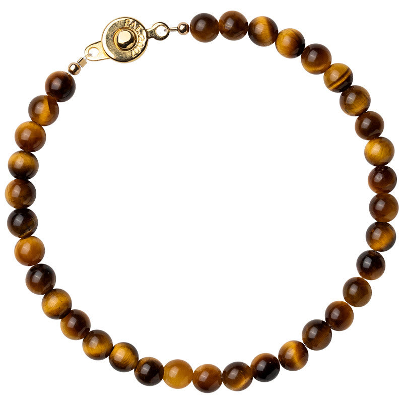Buddha Stones 14K Gold Plated Natural Tiger Eye Stone Courage Protection Bracelet - image 13