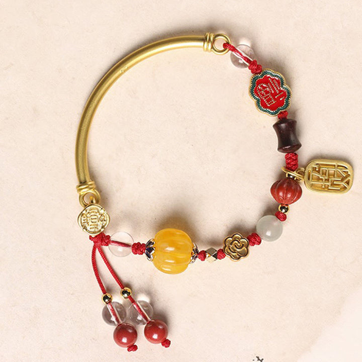 Buddha Stones Tibetan Auspicious Clouds Fortune Happiness Wealth Luck Bracelet - image 6