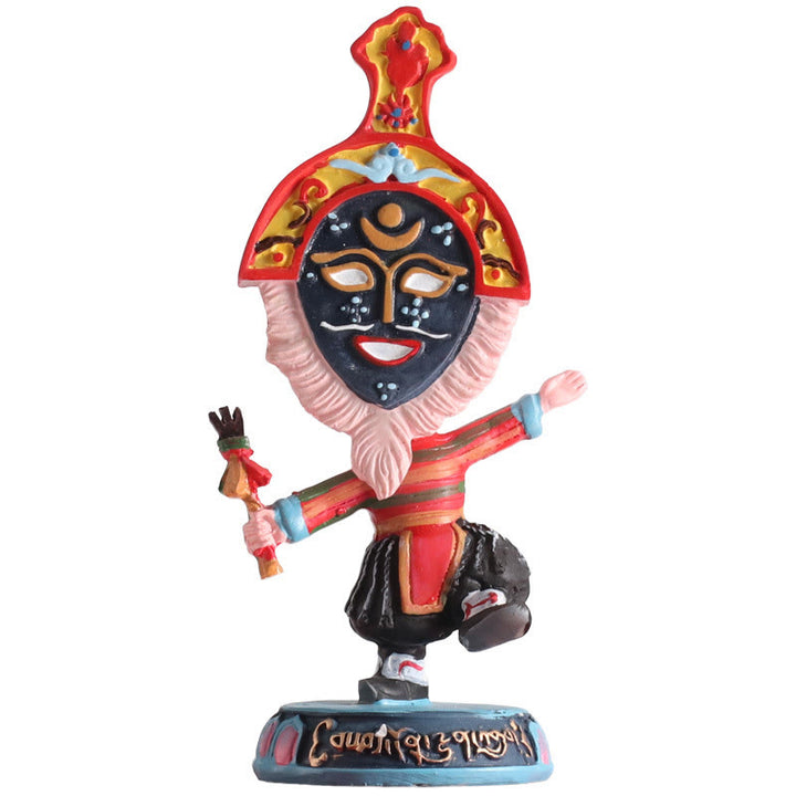 Buddha Stones Tibetan Opera Face Mask Puppet Home Office Car Decoration Ornament - image 13