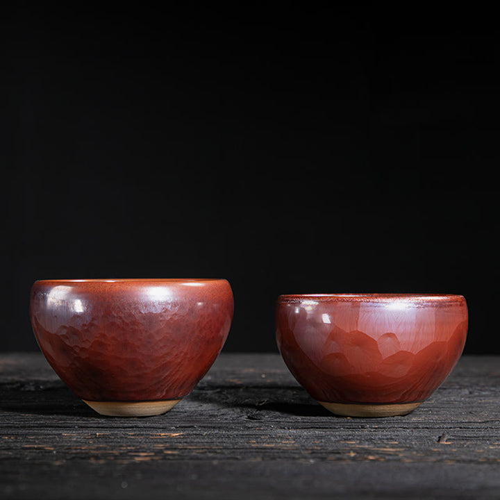 Buddha Stones Handmade Chinese Jianzhan Lotus Design Ceramic Teacup Kung Fu Tea Cup - image 14