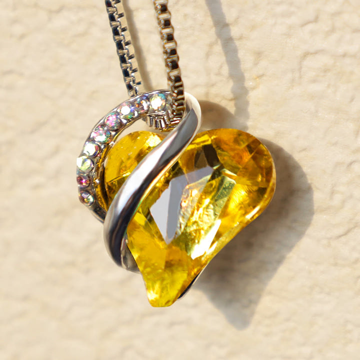 Buddha Stones Love Heart Birthstone Healing Energy Necklace Pendant - image 39