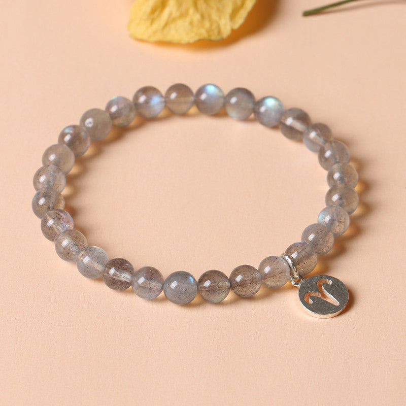 12 Constellations of the Zodiac Moonstone Charming Bracelet - image 6