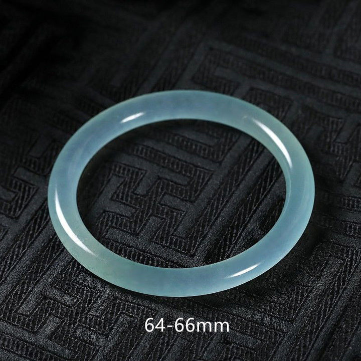 Buddha Stones Natural Jade Healing Blessing Bangle Bracelet - 64-66mm - image 11