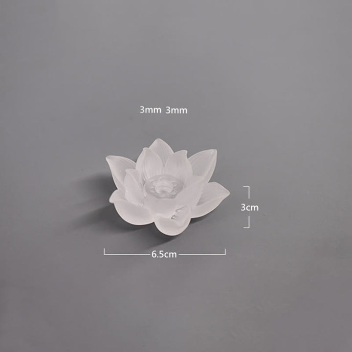 Buddha Stones Mini Lotus Liuli Crystal Healing Meditation Stick Incense Burner - image 29