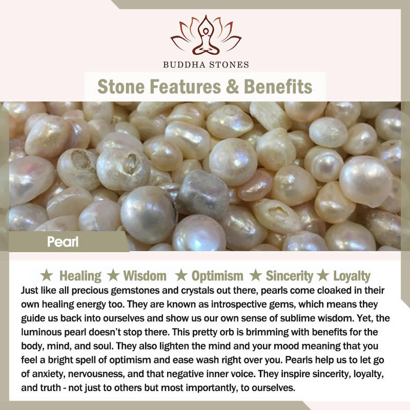 Buddha Stones 925 Sterling Silver Pearl Cinnabar Wisdom Bead Double Layer Chain Bracelet - image 10