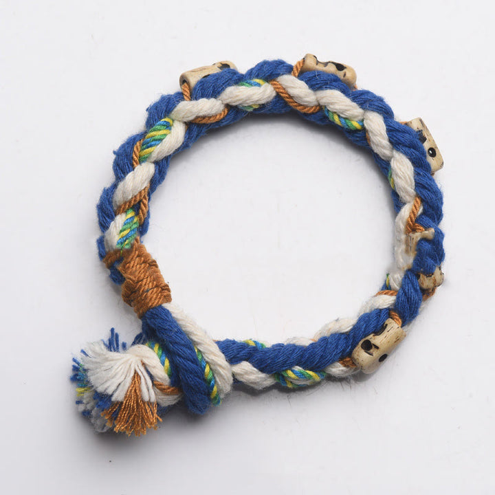 Buddha Stones Tibetan Zakiram Goddess of Wealth Bead Engraved Handmade Luck Bracelet - image 17