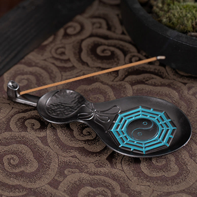 Gourd Yin Yang Bagua Copper Blessing Incense Burner Decoration - image 3