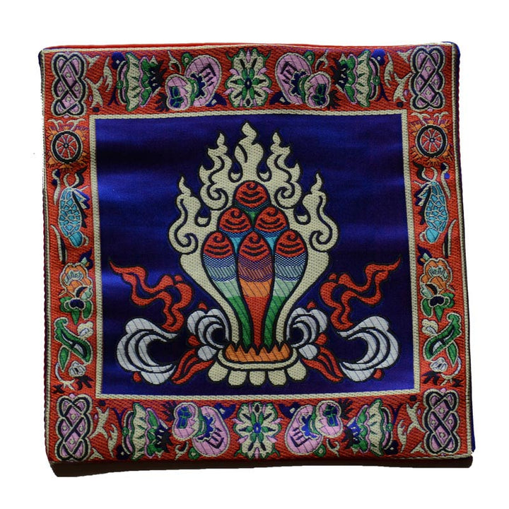 Buddha Stones Prayer Altar Mat Healing Meditation Vajra Auspicious Symbols - image 10