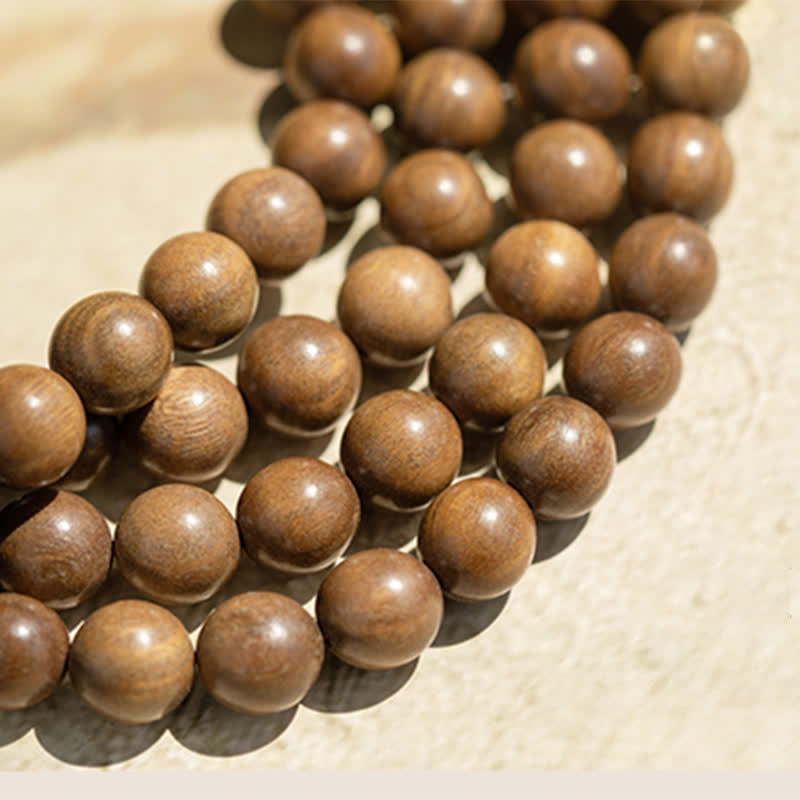 Buddha Stones Green Sandalwood Positive Peace Bracelet - image 15