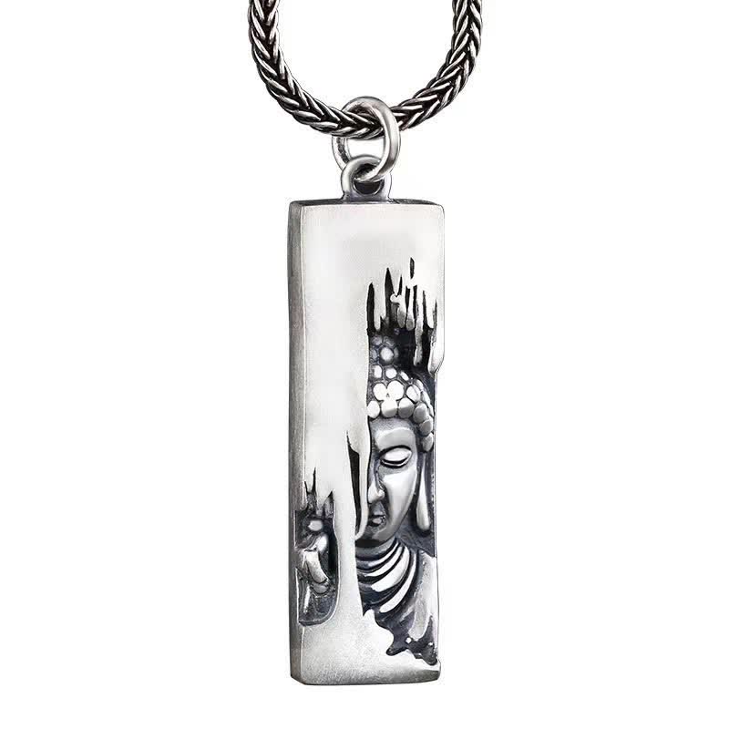 Buddha Stones Tathagata Buddha Strength Protection Amulet Lucky Pendant Necklace - Buddha+60cm Twist Chain - image 15