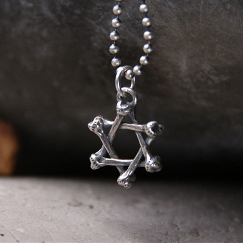 925 Sterling Silver Star of David Hope Protection Necklace - Small - image 1