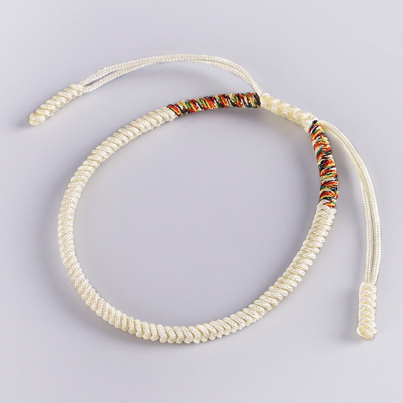Buddha Stones 3Pcs Tibetan Handmade Multicolored Luck King Kong Knot Auspiciousness Bracelet - image 7