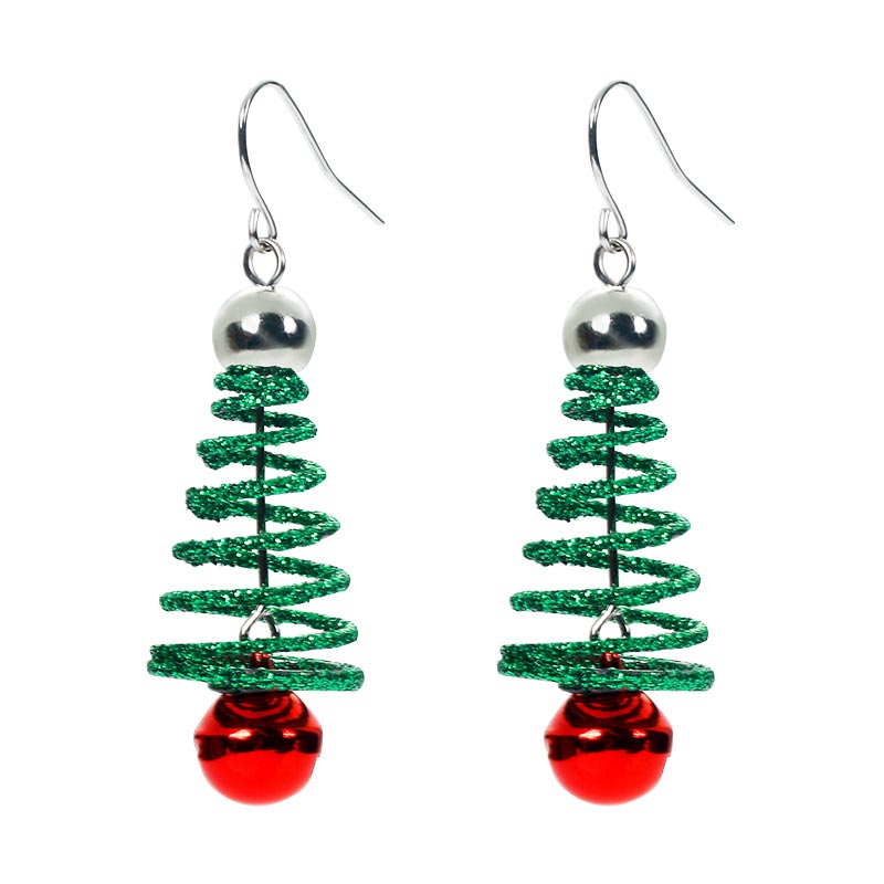 Christmas Tree Drop Dangle Earrings - image 4
