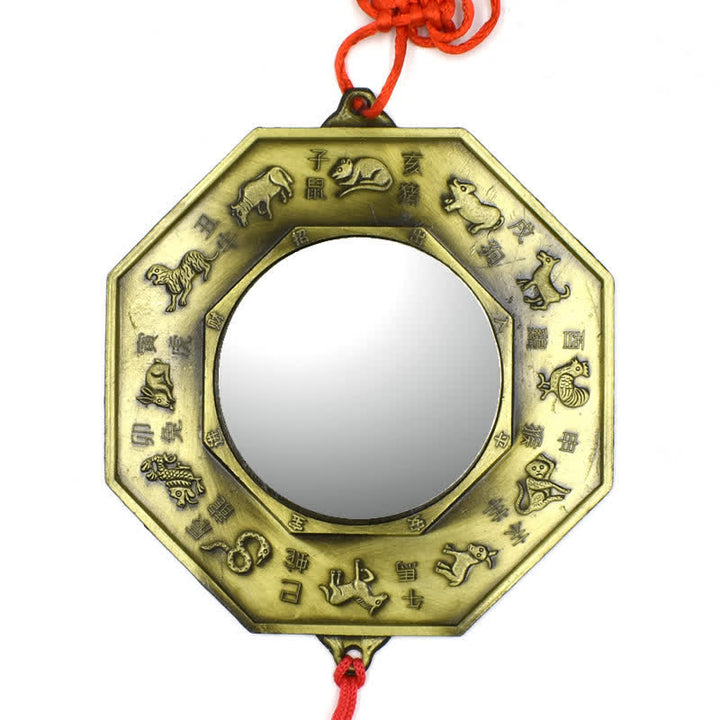 Feng Shui Bagua Map Five-Emperor Coins Chinese Knotting Harmony Energy Map - image 6