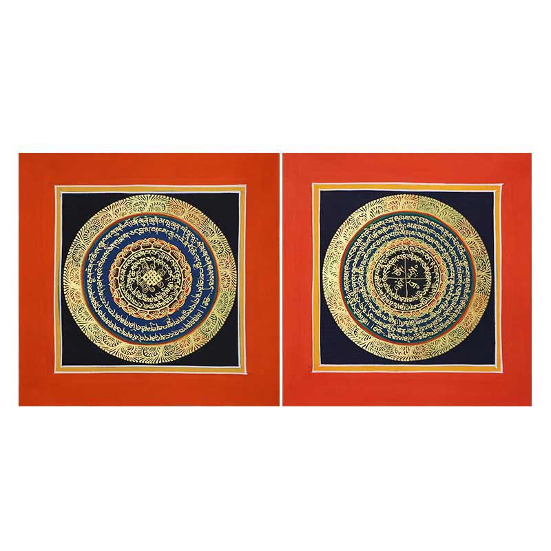 Buddha Stones Tibetan Handmade Thangka Painting Spiritual Blessing Blind Box Random Color Pattern - image 26
