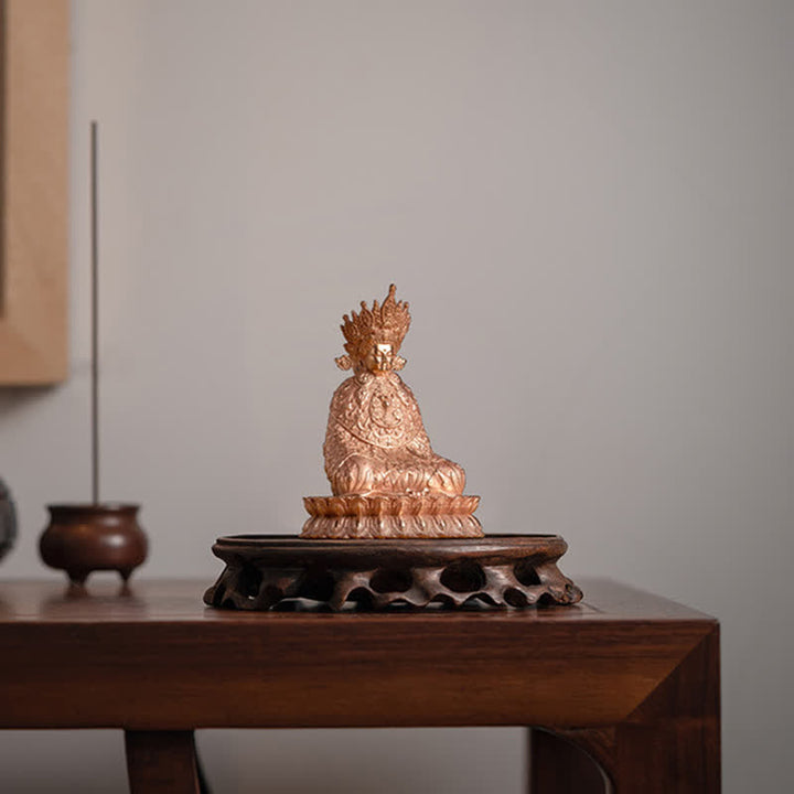 Buddha Shakyamuni Figurine Compassion Handmade Copper Statue Decoration - image 4